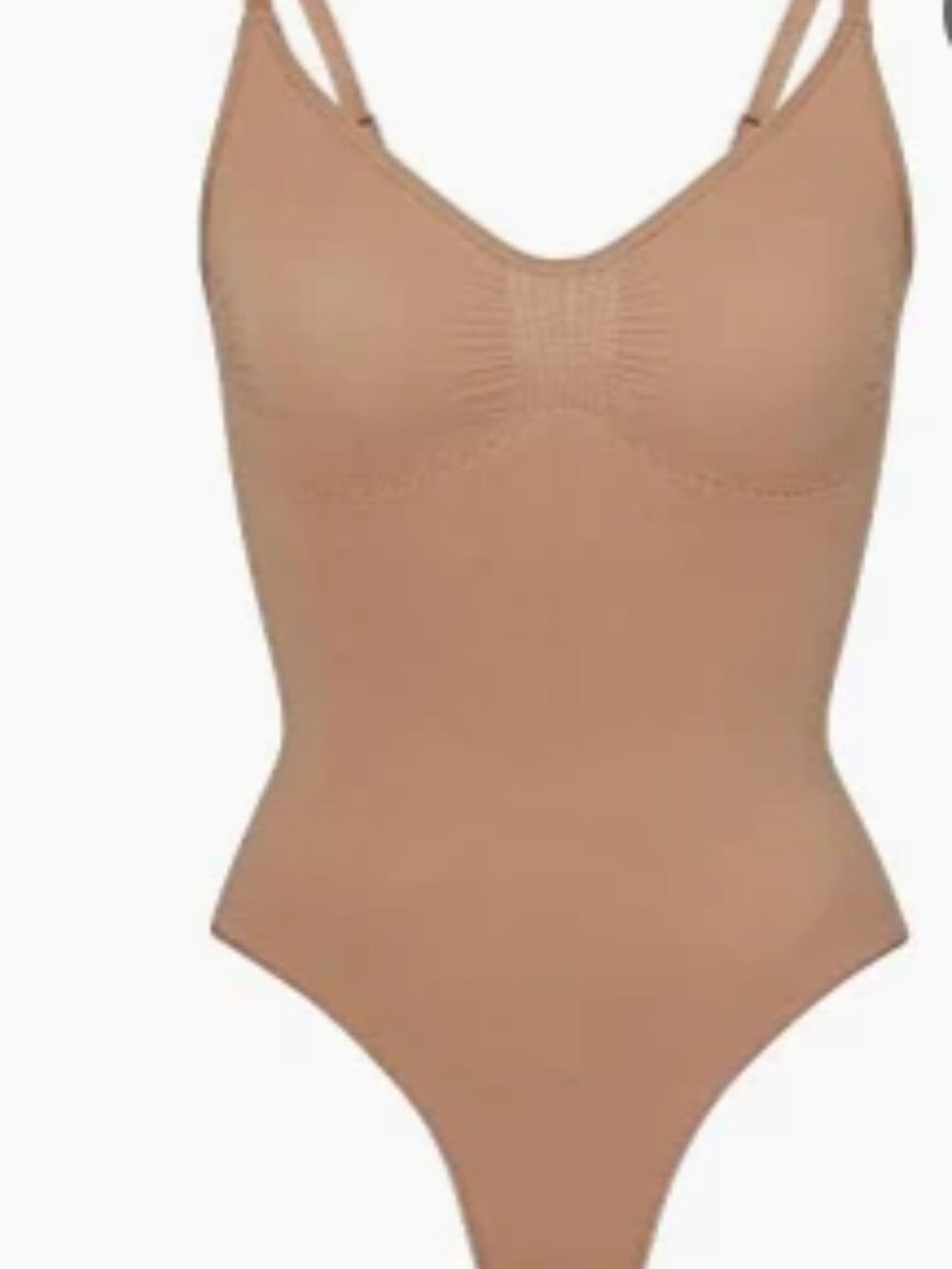 Skims Body Low Back Thong Bodysuit sz S Clay Neutral  Small NEW
